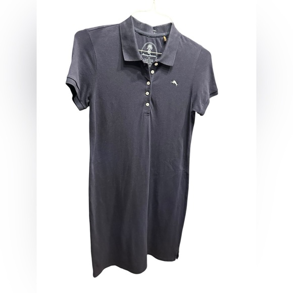 Tommy Bahama Navy Polo Dress with Embroidered Logo petite size S - Picture 3 of 6